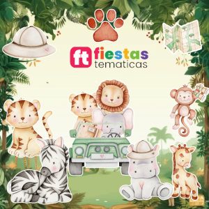 Kit de Siluetas de Safari Acuarela