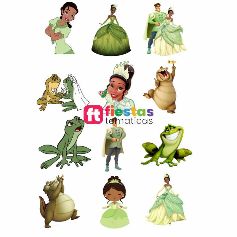 Toppers para Torta La princesa y el sapo Personalizado - Image 3