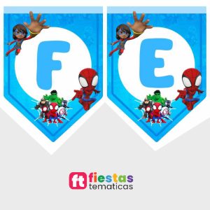 En los detalles está la verdadera magia de una fiesta inolvidable. Dale ese toque especial y exclusivo a tu celebración con nuestro banderín de cumpleaños personalizado de Spidey y sus sorprendentes amigos, diseñado con acabado profesional para sorprender al festejado y a todos tus invitados.