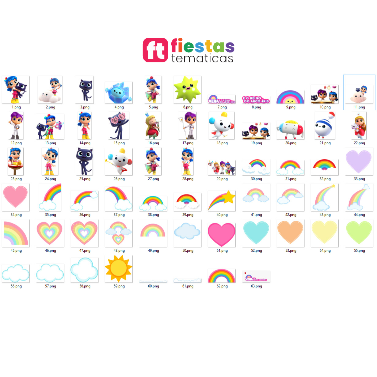 Pack Banner Vera y el Reino Arcoíris Personalizado - Image 2