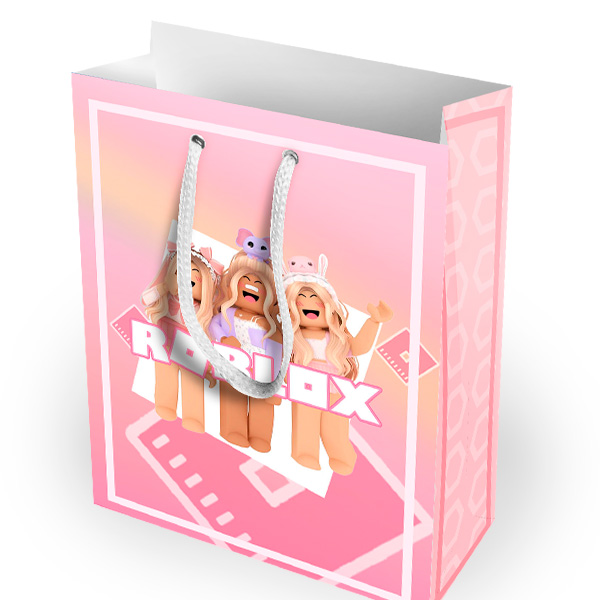 ¡Sorprende a tus invitados desde el primer momento! Las bolsitas para dulces personalizadas de Roblox son el recuerdo ideal para cerrar con broche de oro cualquier cumpleaños, aniversario o celebración temática. Diseñadas con alta definición, son perfectas para armar un delicioso kit de golosinas con caramelos, chocolates, galletas o pequeños juguetes. ¡Ideas y creatividad no van a faltar para rellenarlas!