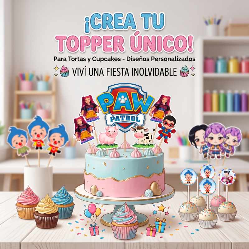 Toppers para Torta Jurassic World Personalizado - Image 2