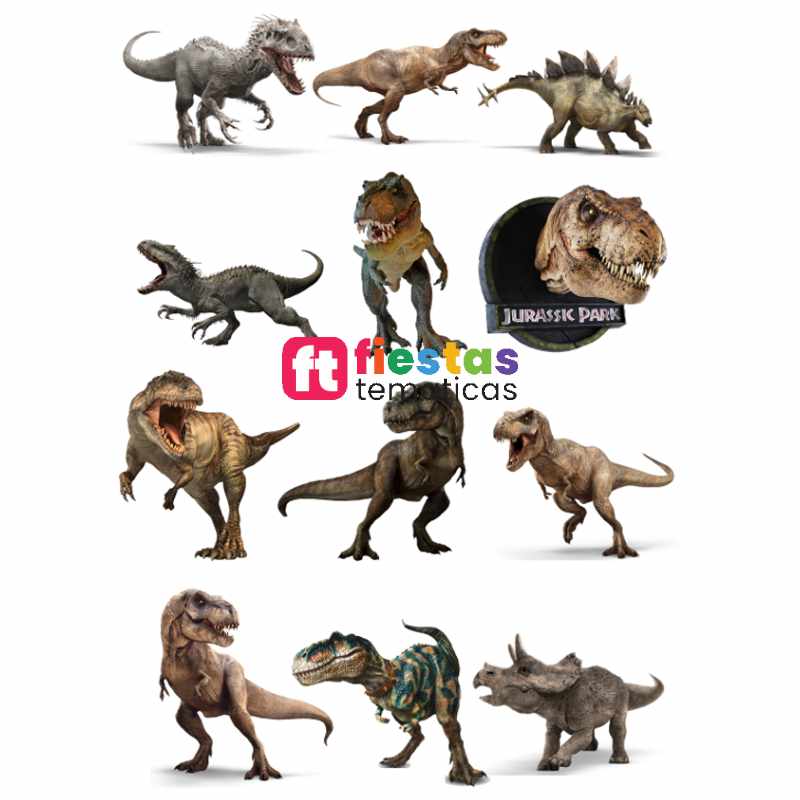 Toppers para Torta Jurassic World Personalizado - Image 3