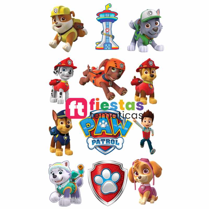 Toppers para Torta PAW Patrol Personalizado - Image 3