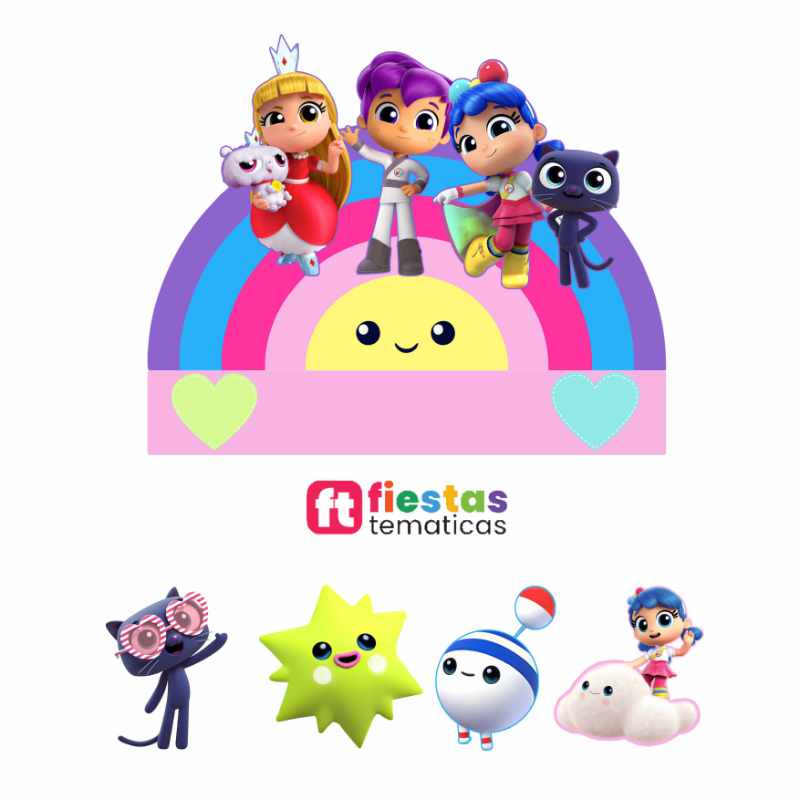 ✨ Pack de Toppers Personalizados de Vera y el Reino Arcoíris – Alto Relieve Premium ✨ ¿Quieres que tu torta sea el centro de todas las miradas? Nuestro Pack de Toppers Personalizados es la solución perfecta para transformar un pastel sencillo en una verdadera obra de arte decorativa.